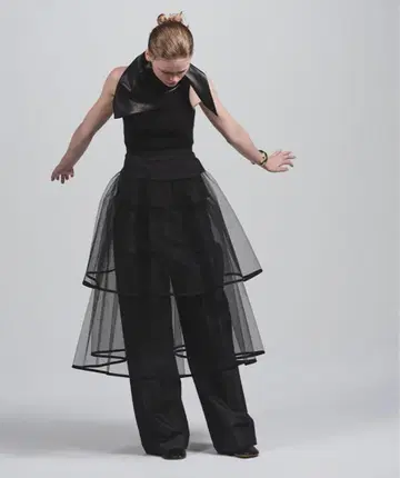 LUDLOW Apron-tulle skirt
