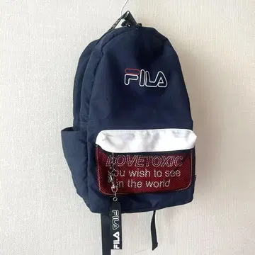 백팩 lovetoxic x FILA