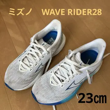 Mizuno Wave Rider 러닝화 화이트/블루 23cm
