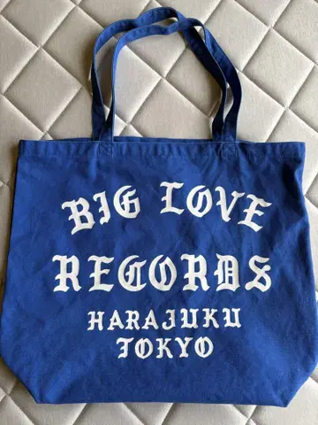 BIG LOVE RECORDS 토트백 블루