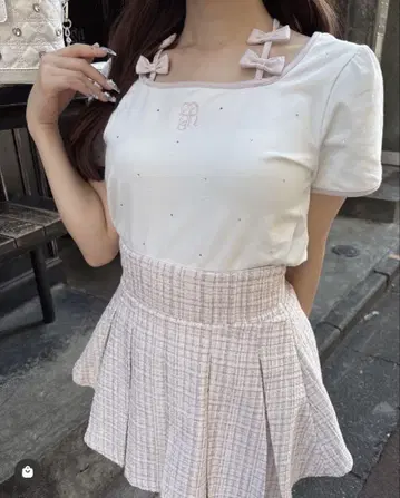 evelyn 리본 T셔츠