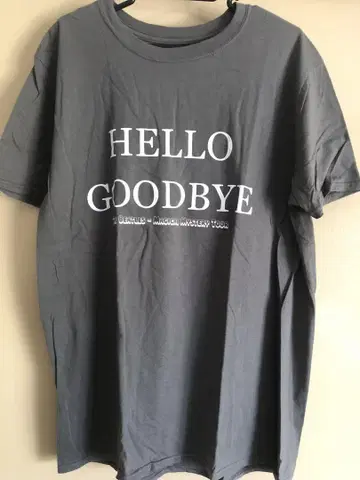 비틀즈 HELLO GOODBYE 티셔츠 L 사이즈 그레이