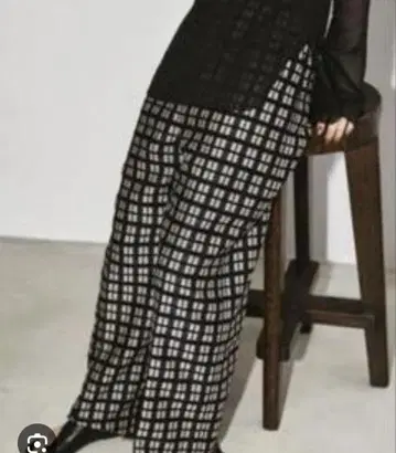 todayfulGeometric Jacquard Trousers