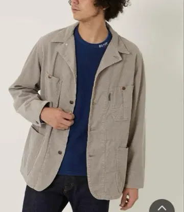 새상품 블루블루 살파 코듀로이 커버올 라이트 그레이 S