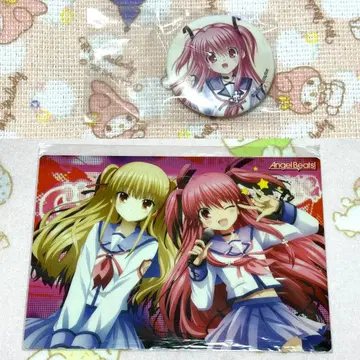 angel beats! 책받침 캔뱃지 유이
