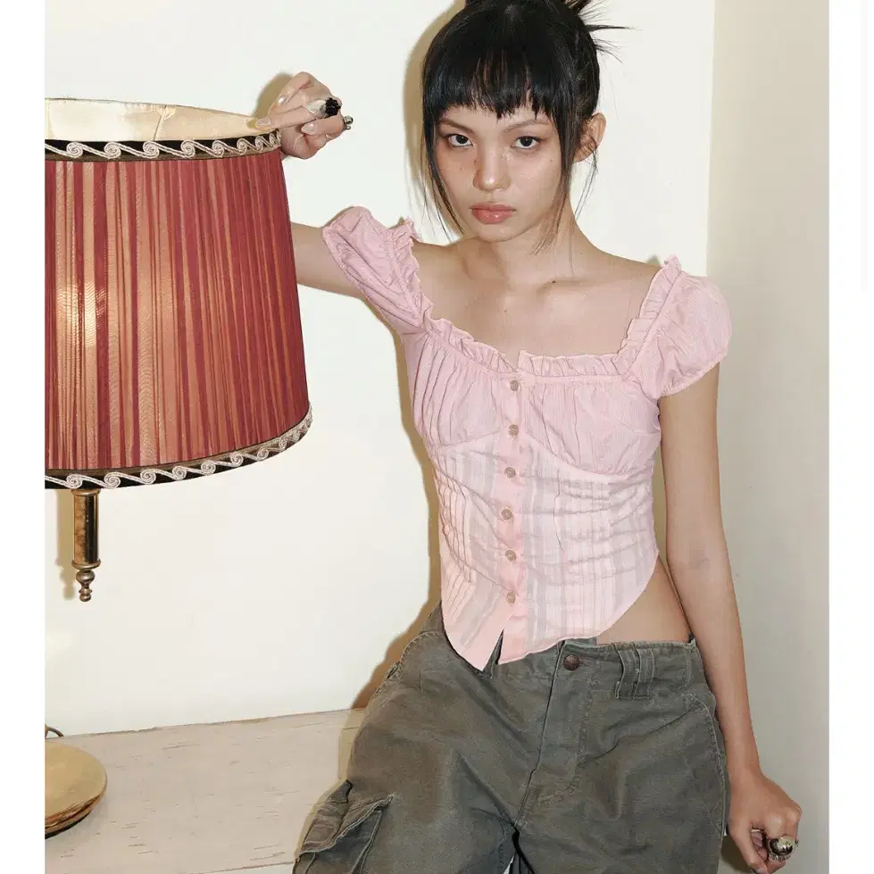 Threetimes lace garter skirt | Bunjang Global