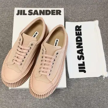 [ 새상품 ] JIL SANDER 질 샌더 러버 솔 캔버스 스니커즈