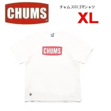 참스 로고T셔츠 화이트 XL CH01-2277 남성용