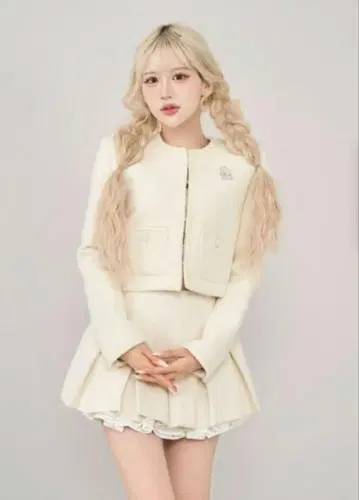 다리치 스팽글 트위드 자켓