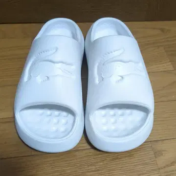 라코스테 화이트 샌들 27cm
