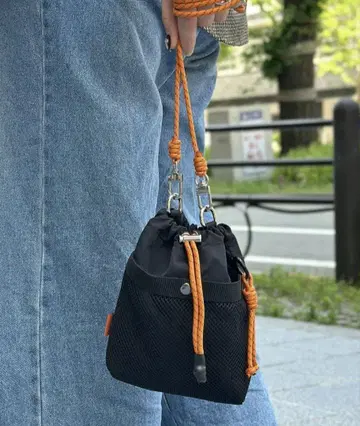 나일론 메쉬 파라코드 미니 숄더