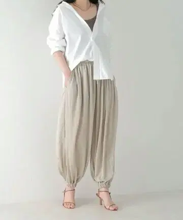 [ enrica ] DRAW ST 팬츠 베이지