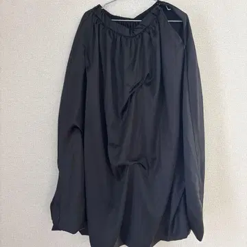 오프숄더 블랙 롱 스커트