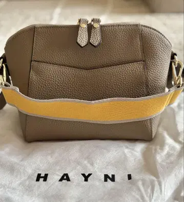 이케다 마코 x HAYNI 콜라보 숄더백 여성용 천연 가죽 그레이지