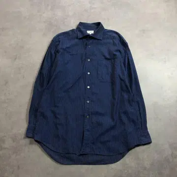 GQ3371 PaulSmith : 스트라이프 패턴 셔츠 L 블루 계열
