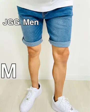 JGG.Men 제깅맨 하프 팬츠 데님 소재 X