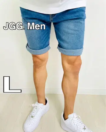 JGG.Men 제깅맨 하프 팬츠 데님 소재 L