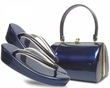 조리 백 세트 에나멜 후리소데 성인식 uzouri63NAVY