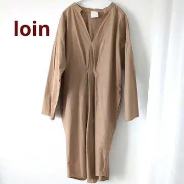 loin 베이지 셔츠 원피스 긴팔