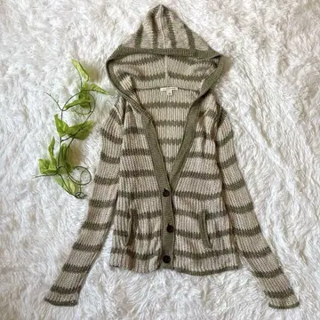 BANANA REPUBLIC 여성용 가디건 (M) 보더 면