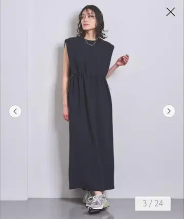 UNITED ARROWS COMFY 드로스트 프렌치 슬리브 원피스