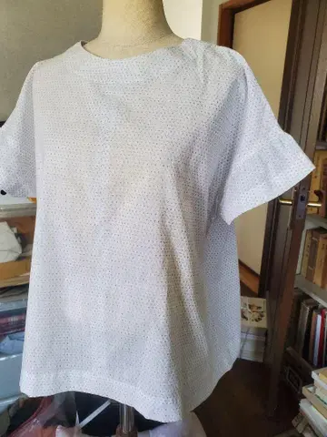 화이트 체크, 빈티지 원단 상의