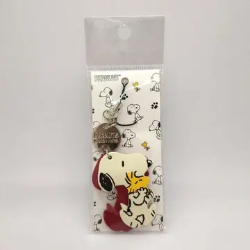 스누피/소가죽 스트랩(허그 레드) SNOOPY