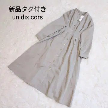 택 포함 새상품 un dix cors 앤디콜 허리 턱 원피스