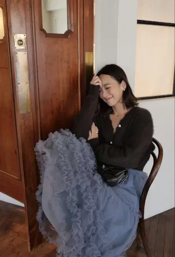 [ 새상품급 ] kushu kushu tulle skirt 그레이