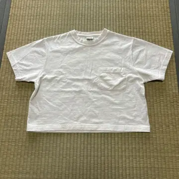 USA제 CAMBER 숏 기장 포켓T셔츠 화이트 sizeM