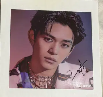 NCT WayV SuperM 루카스 Lucas 친필 사인