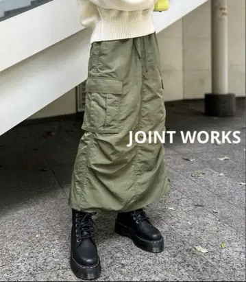 JOINT WORKS 카고 스커트 그레이