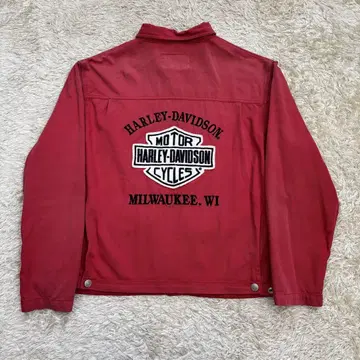 [ 구하기 어려움!! ] 할리데이비슨 자수 백 로고 워크 자켓 L