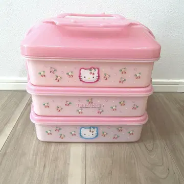 헬로키티 3단 피크닉 박스 야생 딸기 2001년