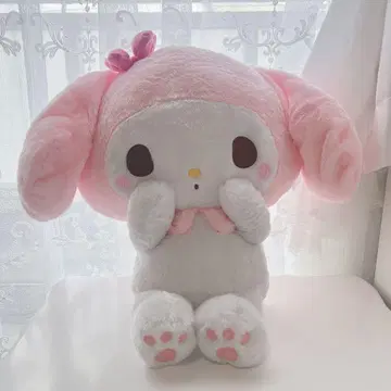 마이멜로디 봉제 인형 빅 핑크