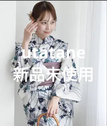 미사용 새상품 유카타 세트 utatane 네이비 블루