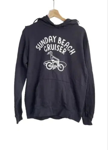 SUNDAY BEACH CRUISER 자전거 프린트 후드티 L