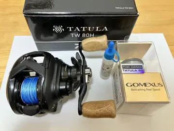 [ TATULA TW80H ] 피네스 스풀 드래그 클릭커, 실 2종 포함