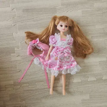 리카짱 인형 핑크 드레스 트윈 테일 마이멜로디 산리오