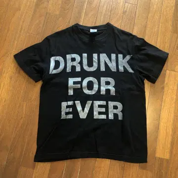 DRUNK FOR EVER T셔츠 블랙