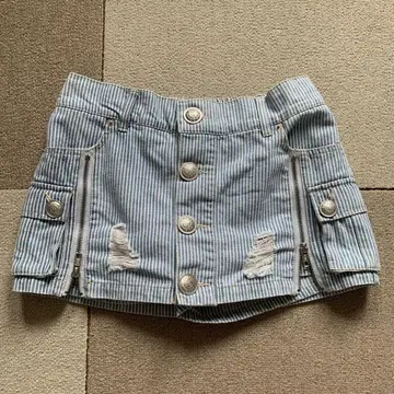 미니 스커트풍 데님 숏팬츠 M