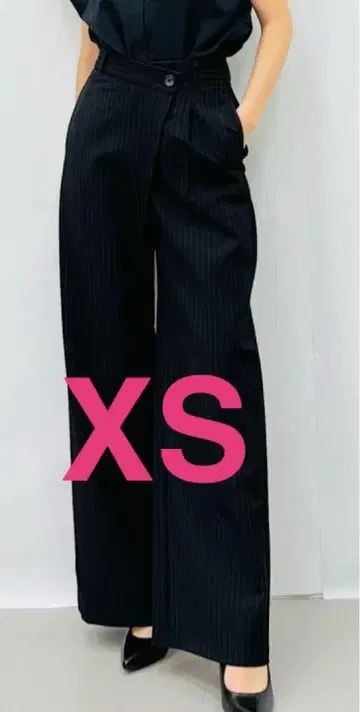 GU 지유 여성용 랩 슬랙스 Z+E 스트라이프 XS 사이즈