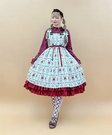 axes femme kawaii 플러피 베어 점프 스커트