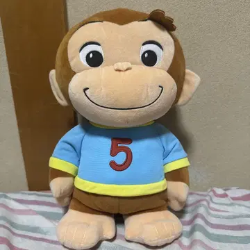 호기심 많은 조지 뚱뚱한 L 봉제 인형 셔츠 Ver.