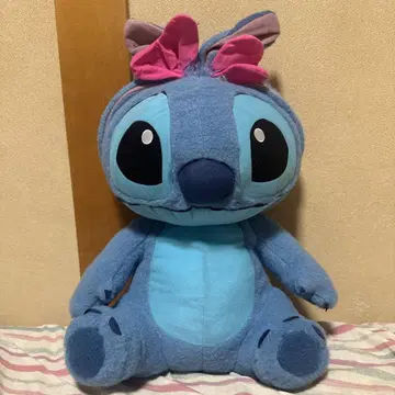스티치 봉제 인형 토끼 귀
