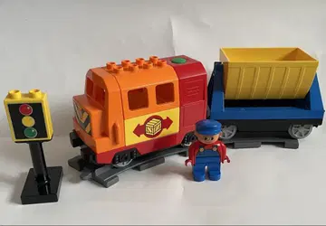 레고 듀플로 LEGO 전동 기관차 세트 화물 작업 열차