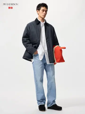 스트레이트 청바지 UNIQLO JWA 28인치 63BLUE