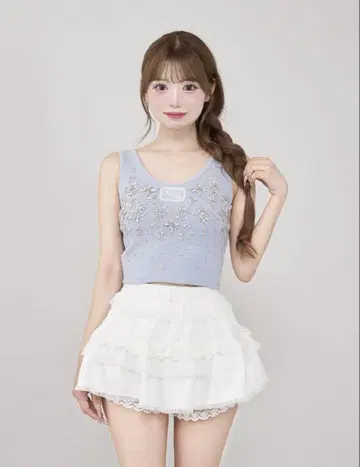 다리치 주얼리 리브 슬리브리스 상의