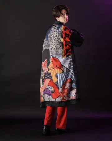 택 포함 새상품 HARE x 우키요에 KAKUSODE 코트