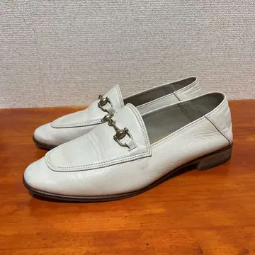 루탈론 가죽 비트 바부쉬 아이보리 24cm 로퍼